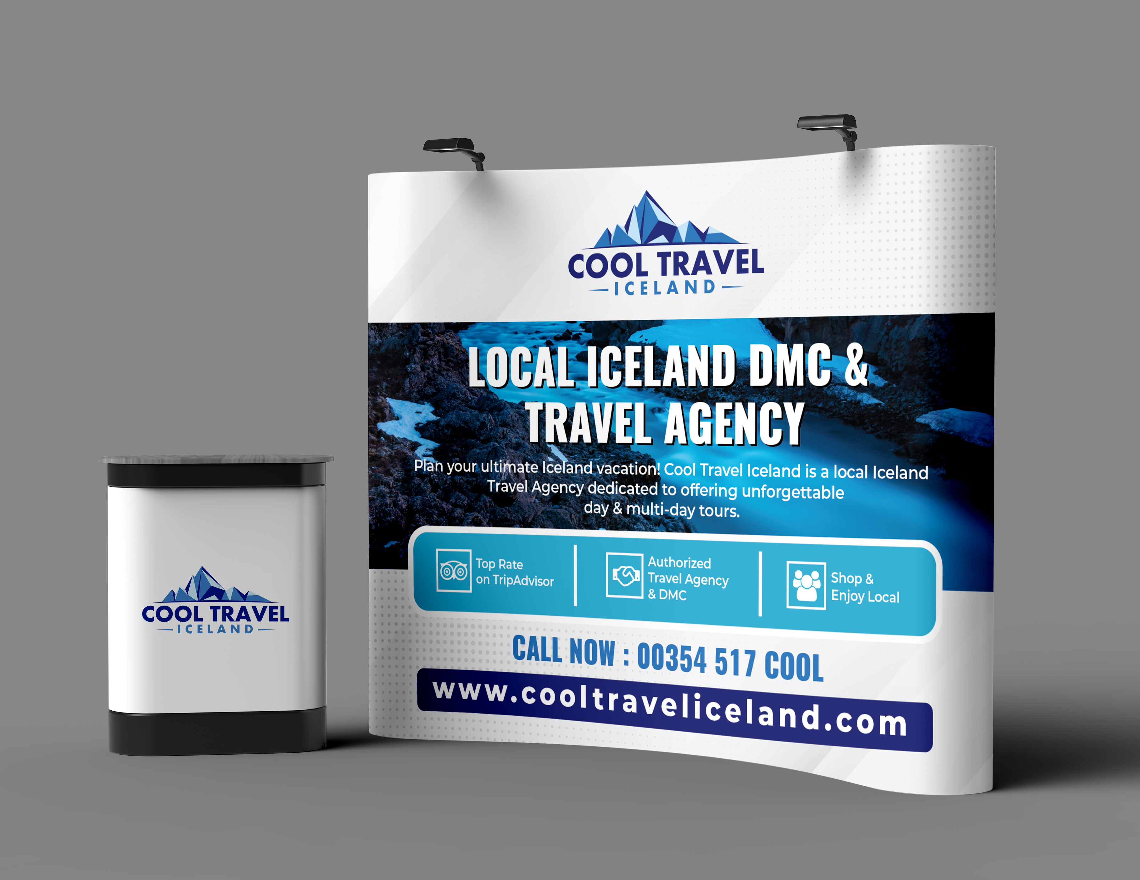 Trade Show Booth Design by artbitin for Cool Travel Iceland | Design #34196816