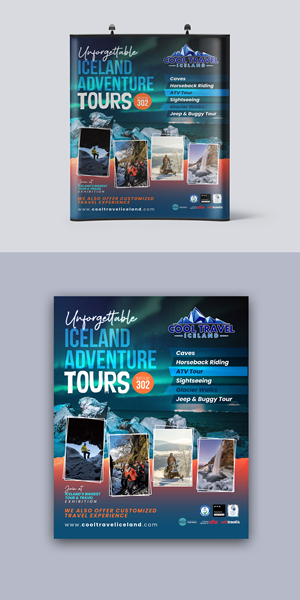 Messestand-Design von debdesign für Cool Travel Iceland | Design: #34201850