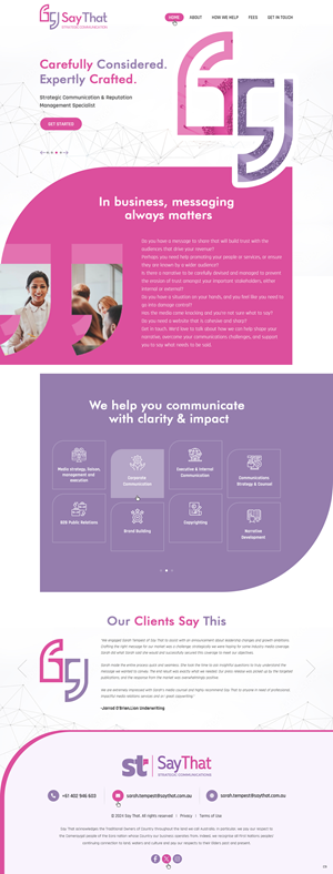 Web Design par pb pour Say That | Design : #34205605