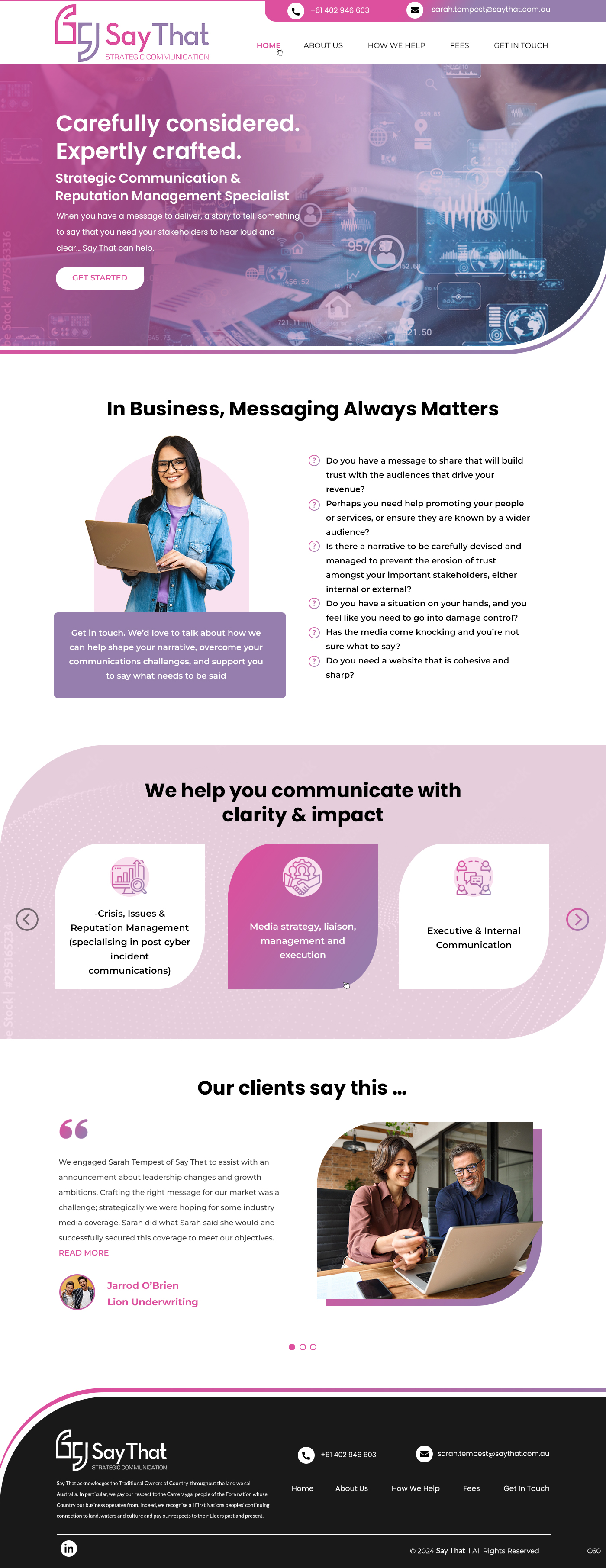 Web Design by pb for Say That | Design #34205610