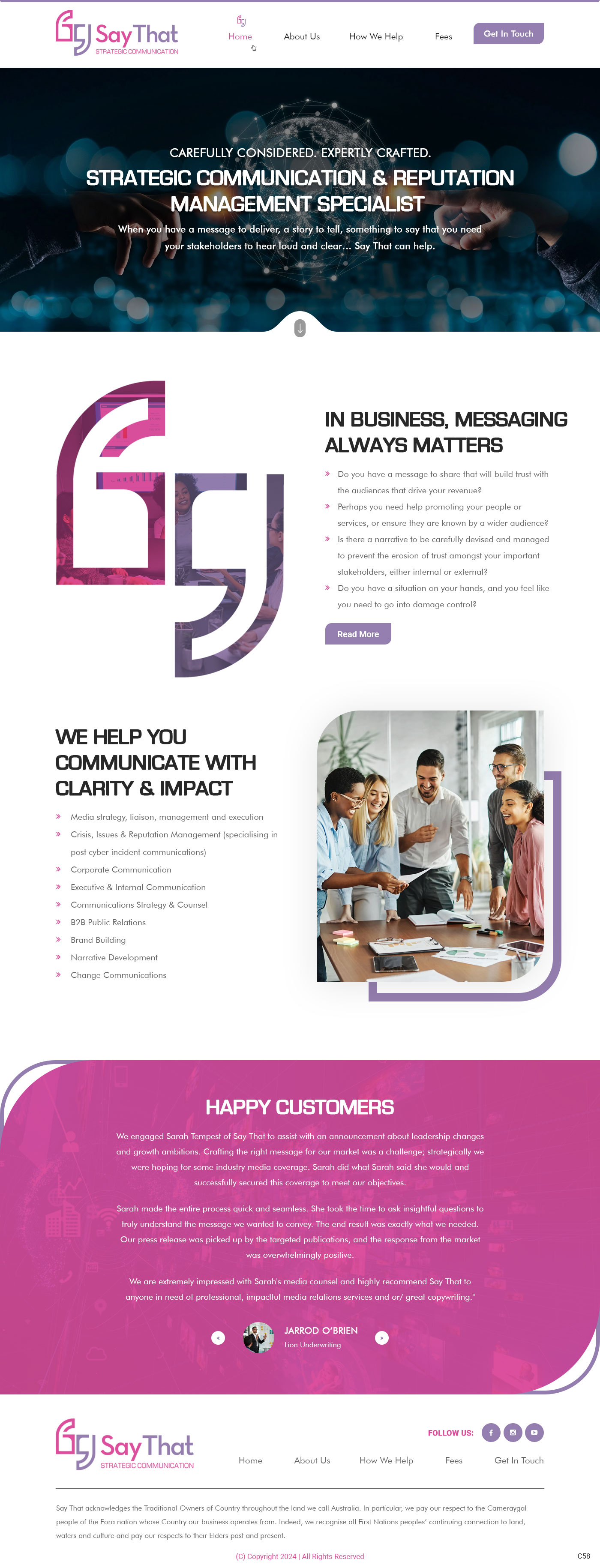 Diseño Web por pb para Say That | Diseño #34205611