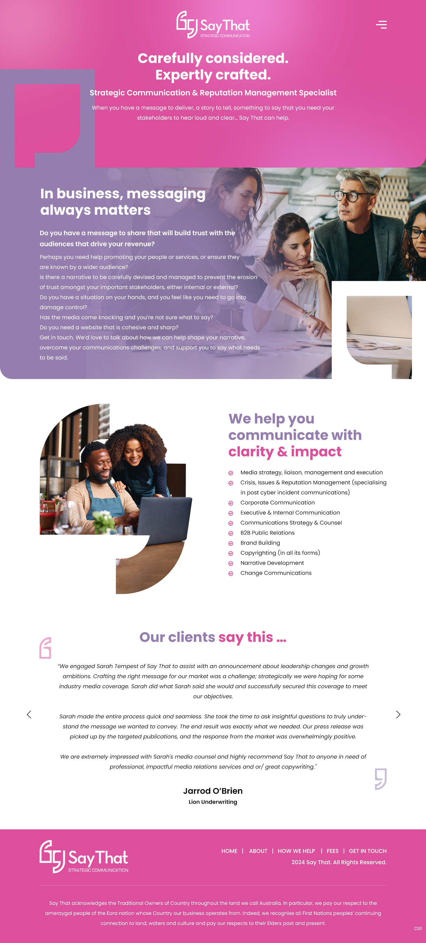 Web Design by pb for Say That | Design #34205613