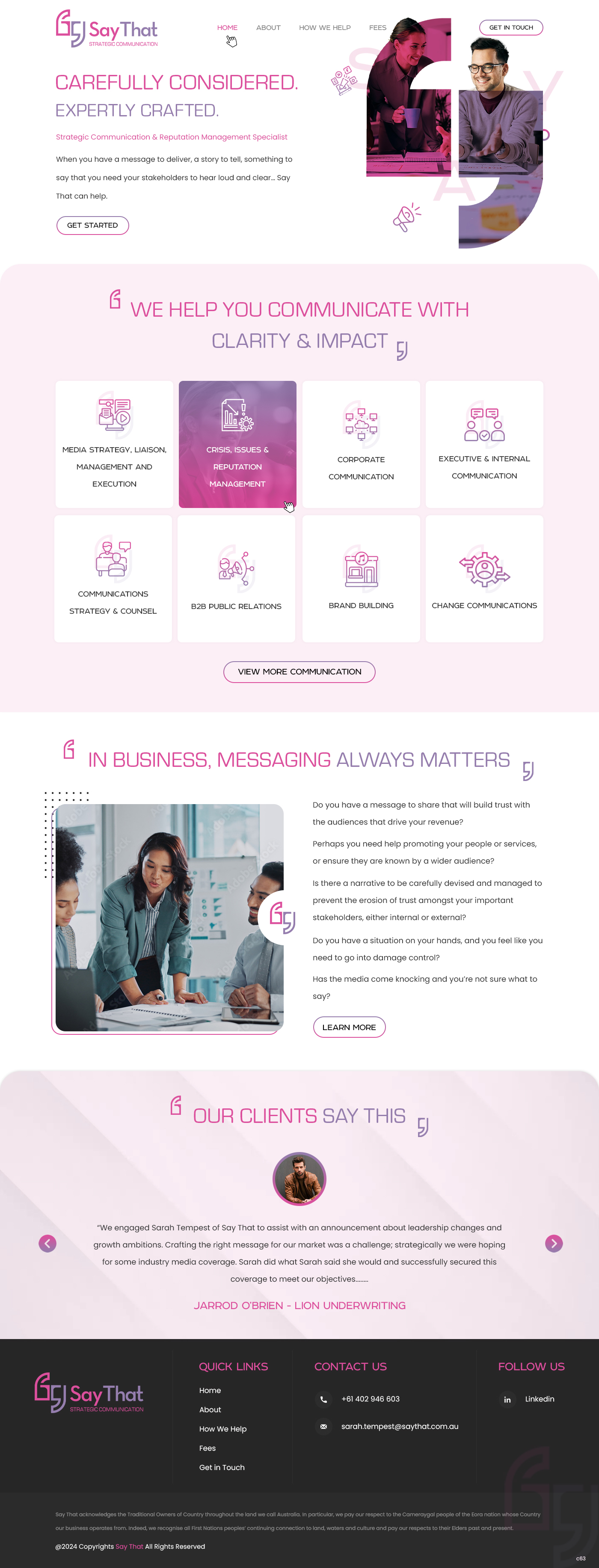 Web Design by pb for Say That | Design #34205622