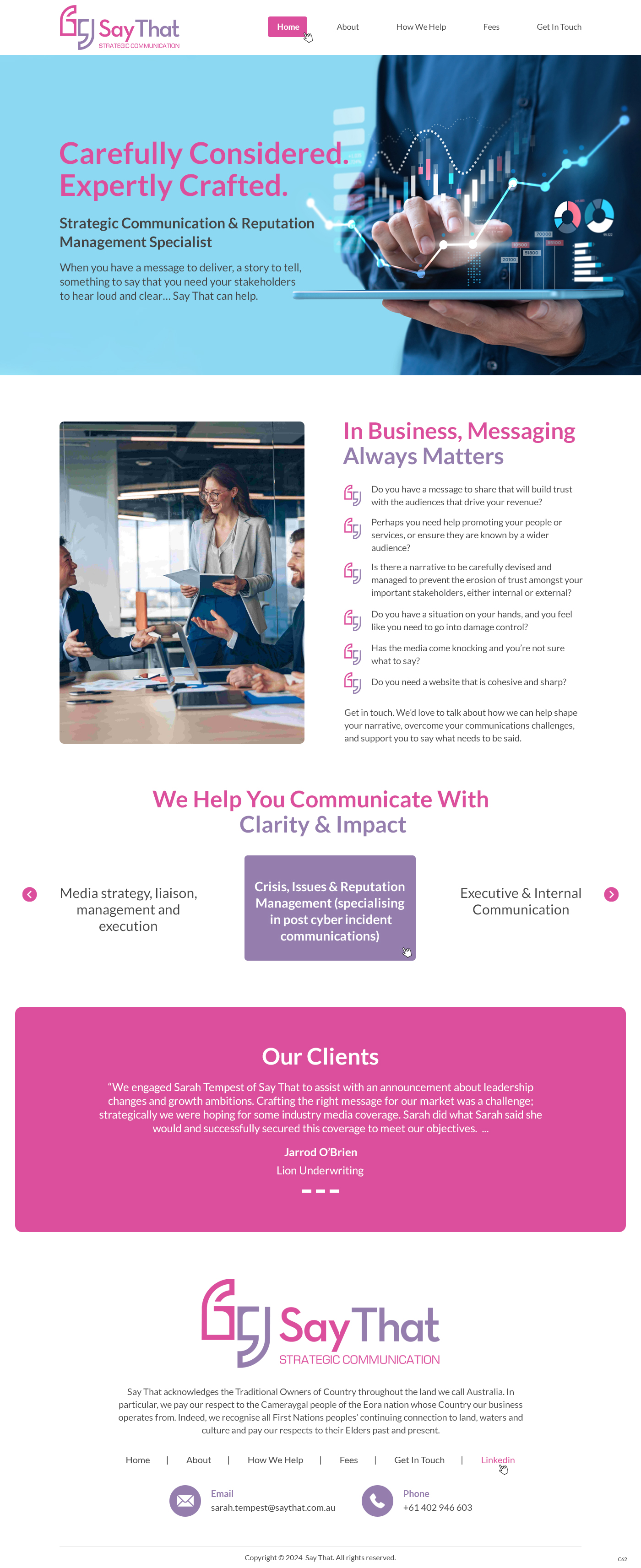 Web Design by pb for Say That | Design #34205623