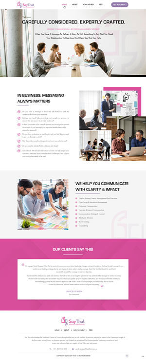 Diseño Web por pb para Say That | Diseño: #34205625