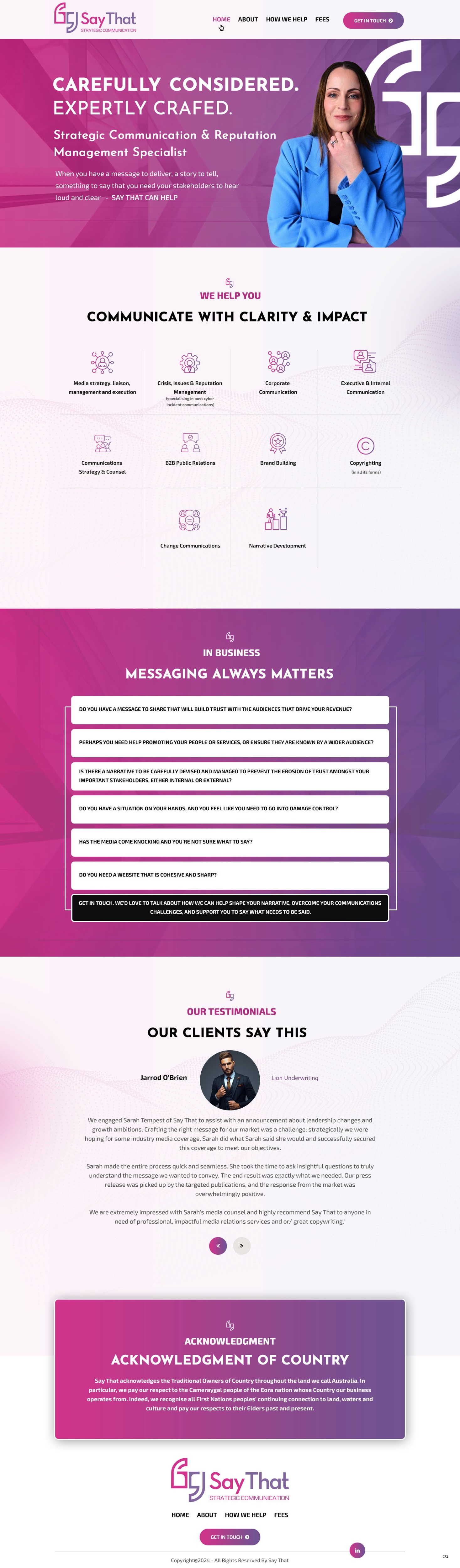 Web Design by pb for Say That | Design #34205638