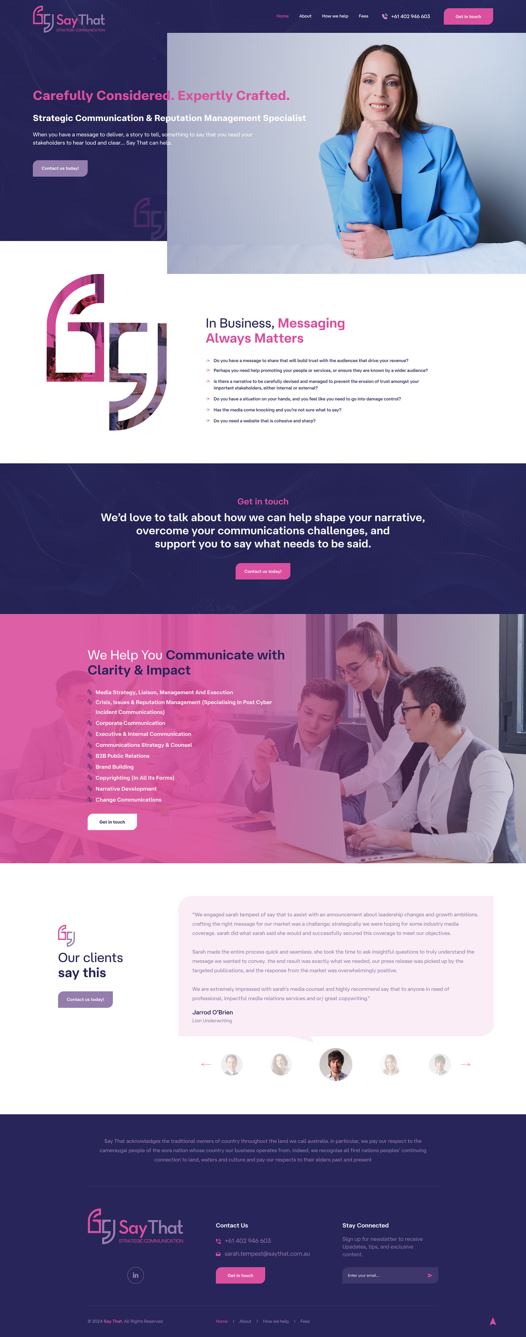 Web Design by Ved Web Services for Say That | Design #34220300