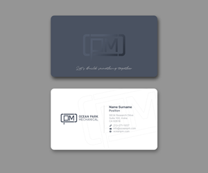 Business Card Design by Andrés Sebastián for Ocean Park Mechanical | Design: #34206162