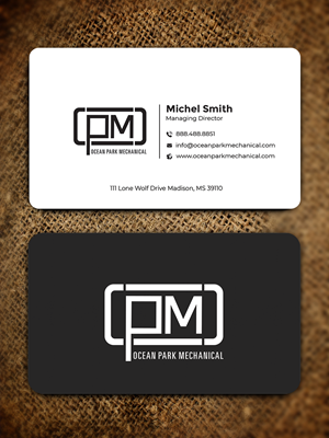 Business Card Design by Graphixpointt for Ocean Park Mechanical | Design: #34200601