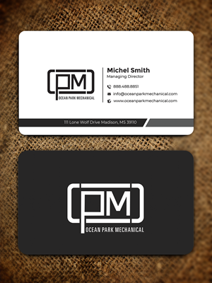 Business Card Design by Graphixpointt for Ocean Park Mechanical | Design: #34200626