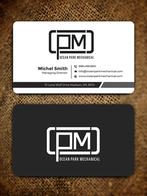 Business Card Design by Graphixpointt for Ocean Park Mechanical | Design: #34200667