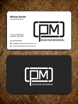 Business Card Design by Graphixpointt for Ocean Park Mechanical | Design: #34201075