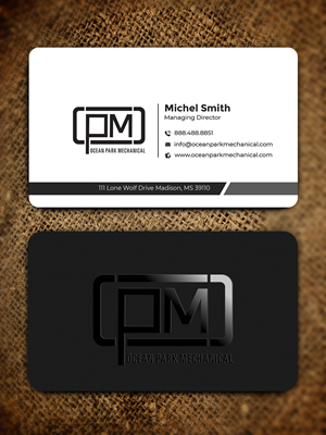 Business Card Design by Graphixpointt for Ocean Park Mechanical | Design: #34201103