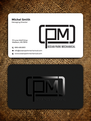 Business Card Design by Graphixpointt for Ocean Park Mechanical | Design: #34201104
