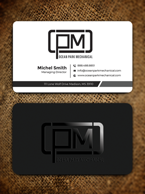 Business Card Design by Graphixpointt for Ocean Park Mechanical | Design: #34201105