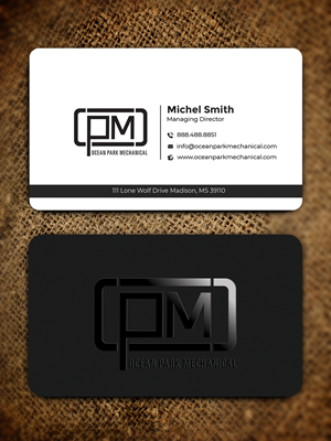 Business Card Design by Graphixpointt for Ocean Park Mechanical | Design: #34201106