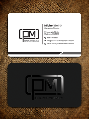 Business Card Design by Graphixpointt for Ocean Park Mechanical | Design: #34201131