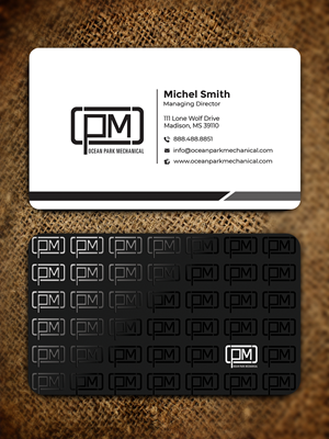 Business Card Design by Graphixpointt for Ocean Park Mechanical | Design: #34201279