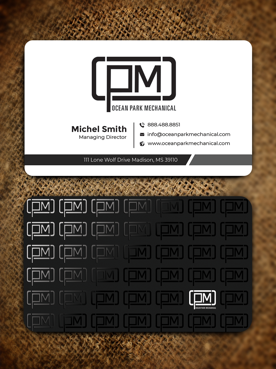 Business Card Design by Graphixpointt for Ocean Park Mechanical | Design #34201281