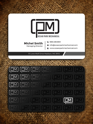 Business Card Design by Graphixpointt for Ocean Park Mechanical | Design: #34201281