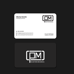 Business Card Design by Graphixpointt for Ocean Park Mechanical | Design: #34201410
