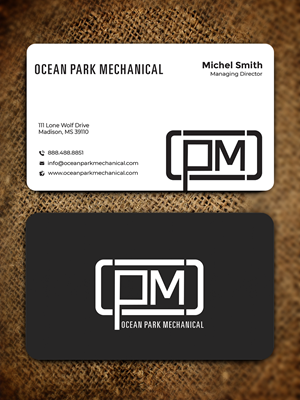 Business Card Design by Graphixpointt for Ocean Park Mechanical | Design: #34202011