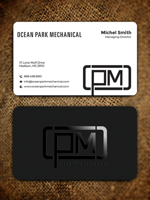 Business Card Design by Graphixpointt for Ocean Park Mechanical | Design: #34202012