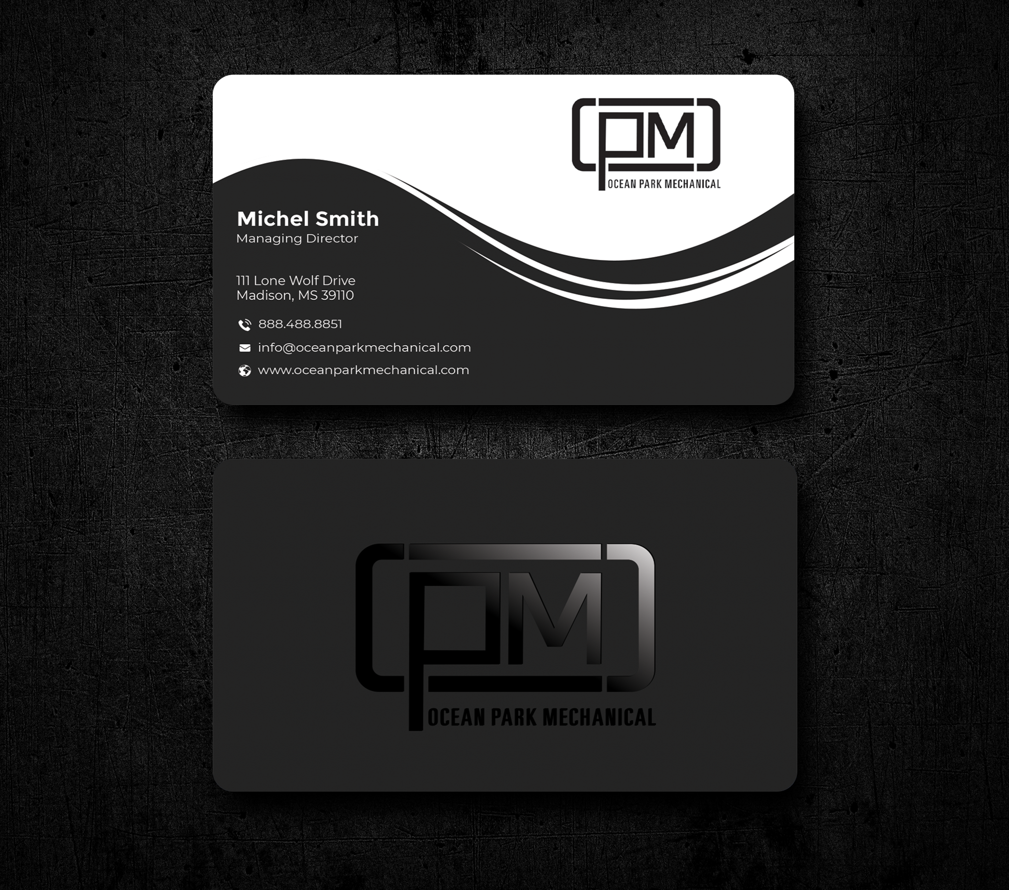 Business Card Design by Graphixpointt for Ocean Park Mechanical | Design #34202422
