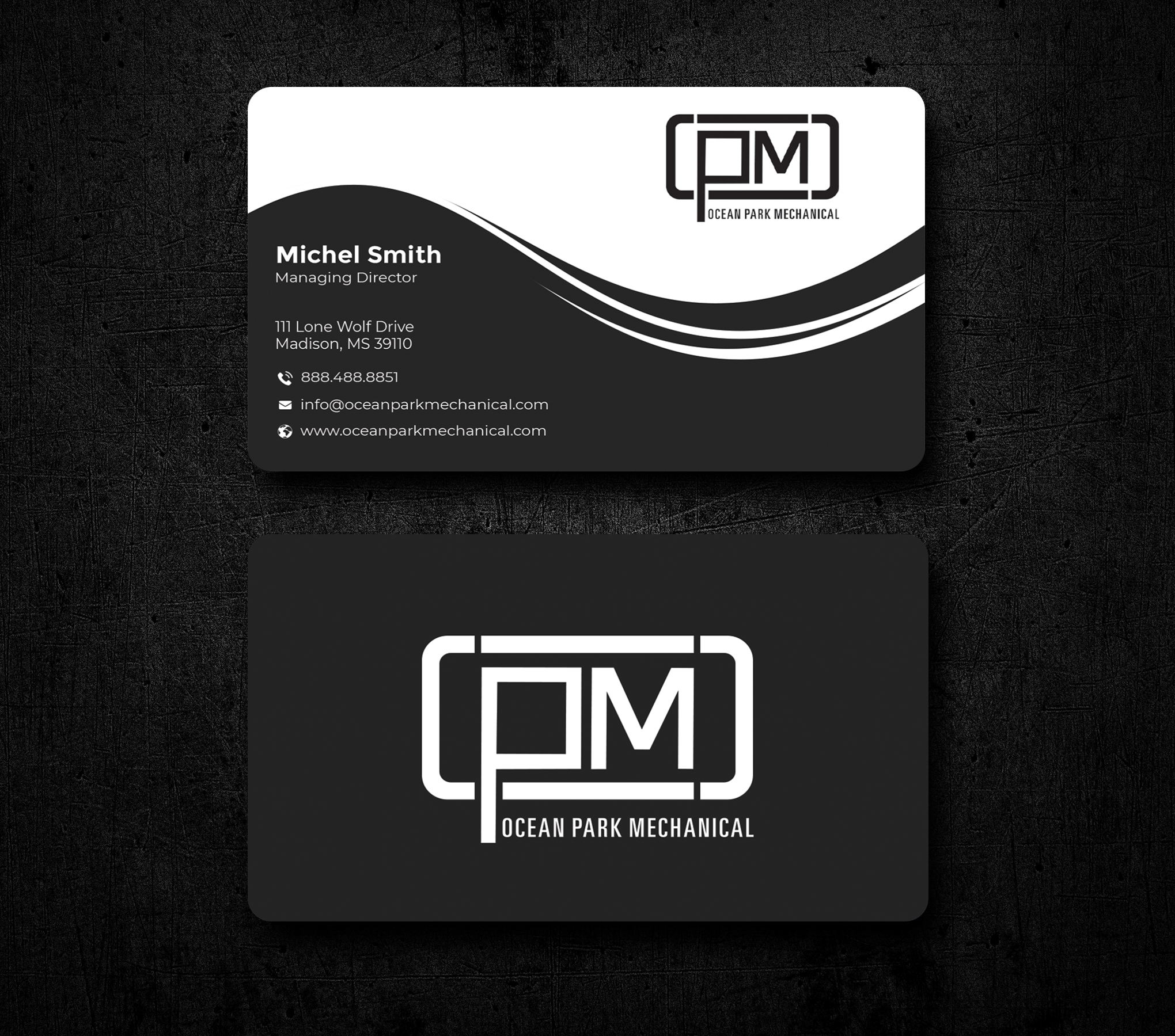 Business Card Design by Graphixpointt for Ocean Park Mechanical | Design #34202865
