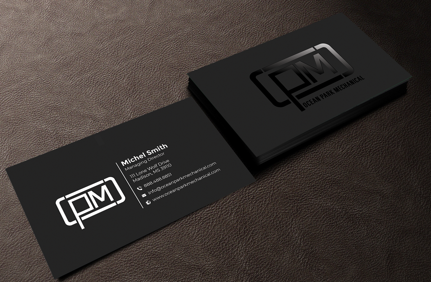 Business Card Design by Graphixpointt for Ocean Park Mechanical | Design #34203439