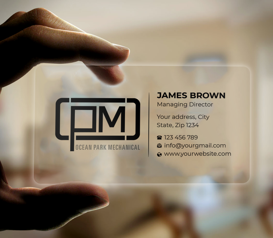 Business Card Design by Expert Bappy for Ocean Park Mechanical | Design #34198467
