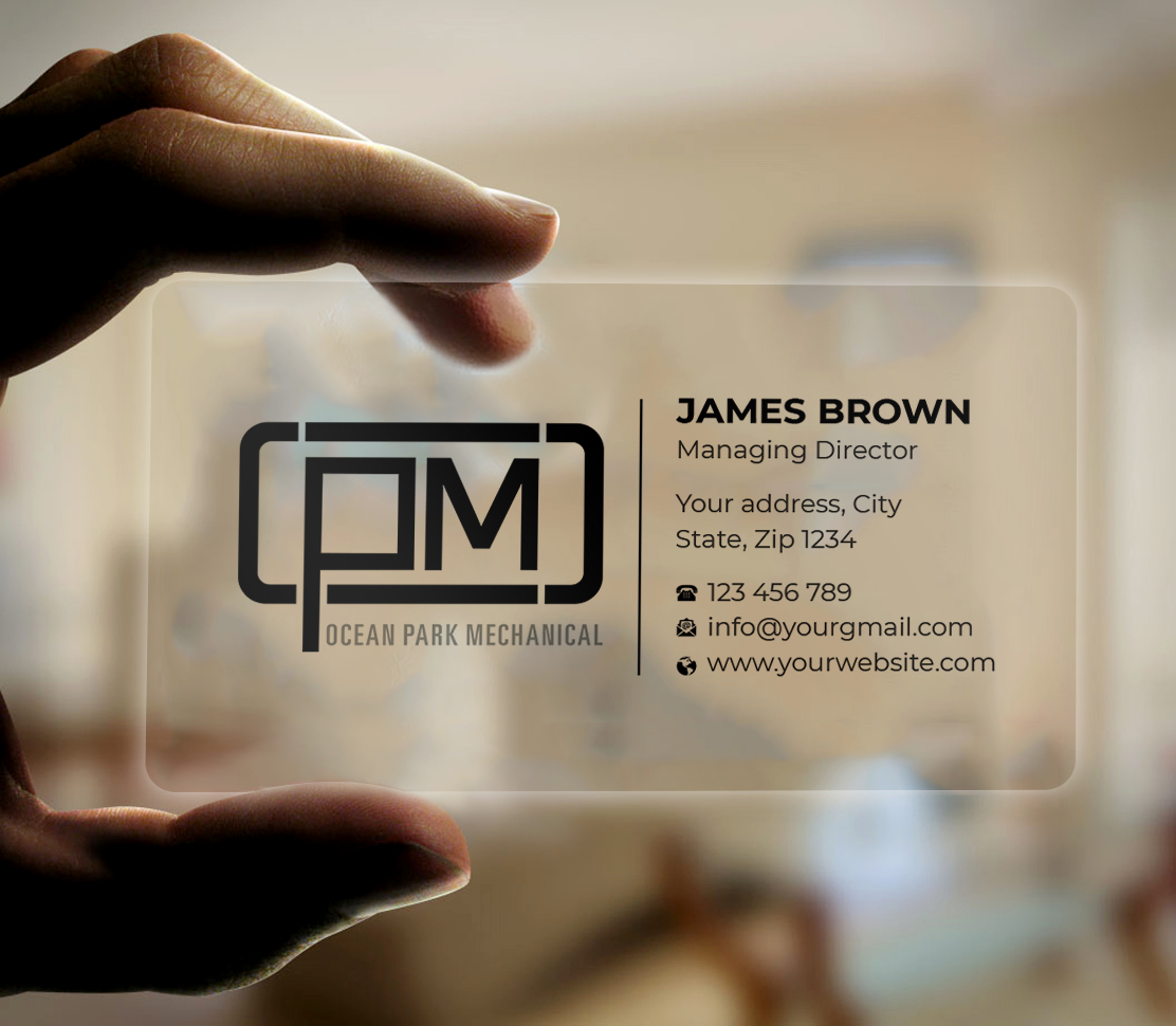 Business Card Design by Expert Bappy for Ocean Park Mechanical | Design #34198477