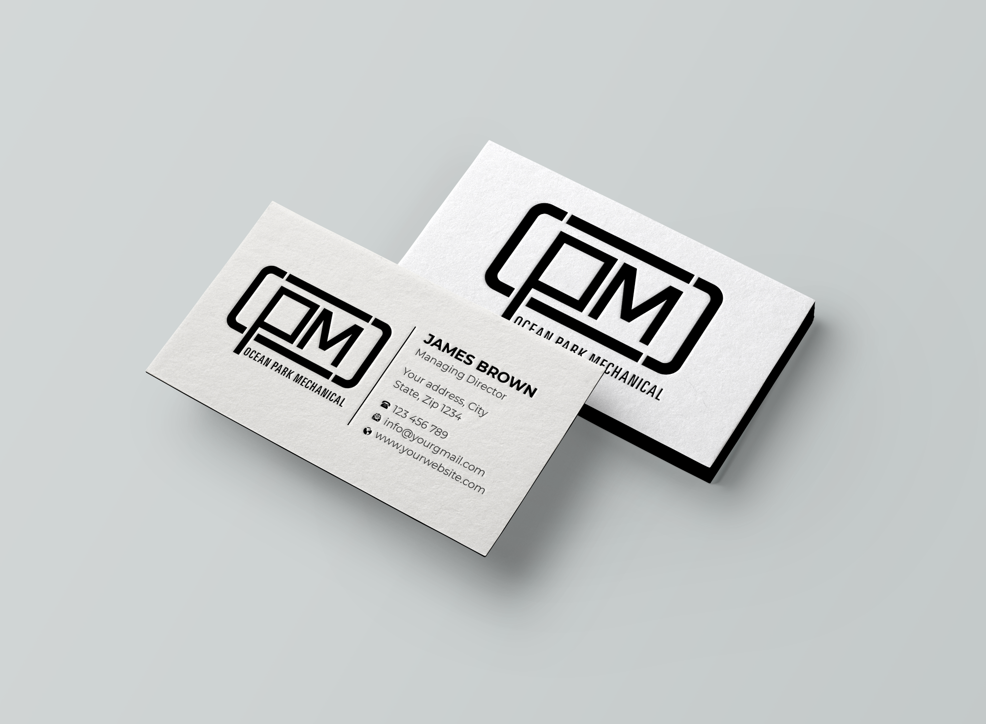 Business Card Design by Expert Bappy for Ocean Park Mechanical | Design #34198488