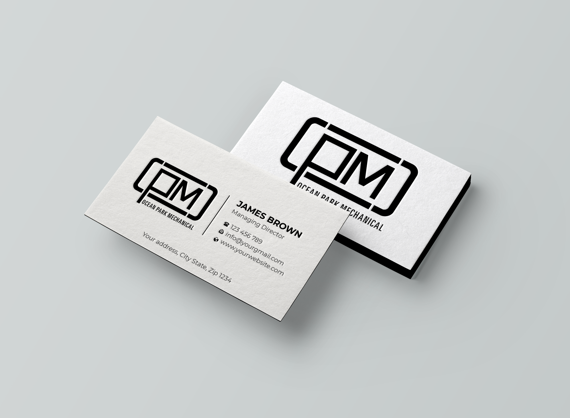 Business Card Design by Expert Bappy for Ocean Park Mechanical | Design #34198527