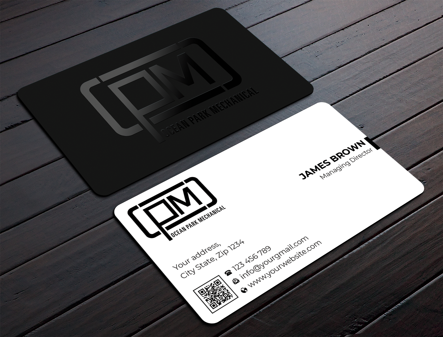Business Card Design by Expert Bappy for Ocean Park Mechanical | Design #34198677