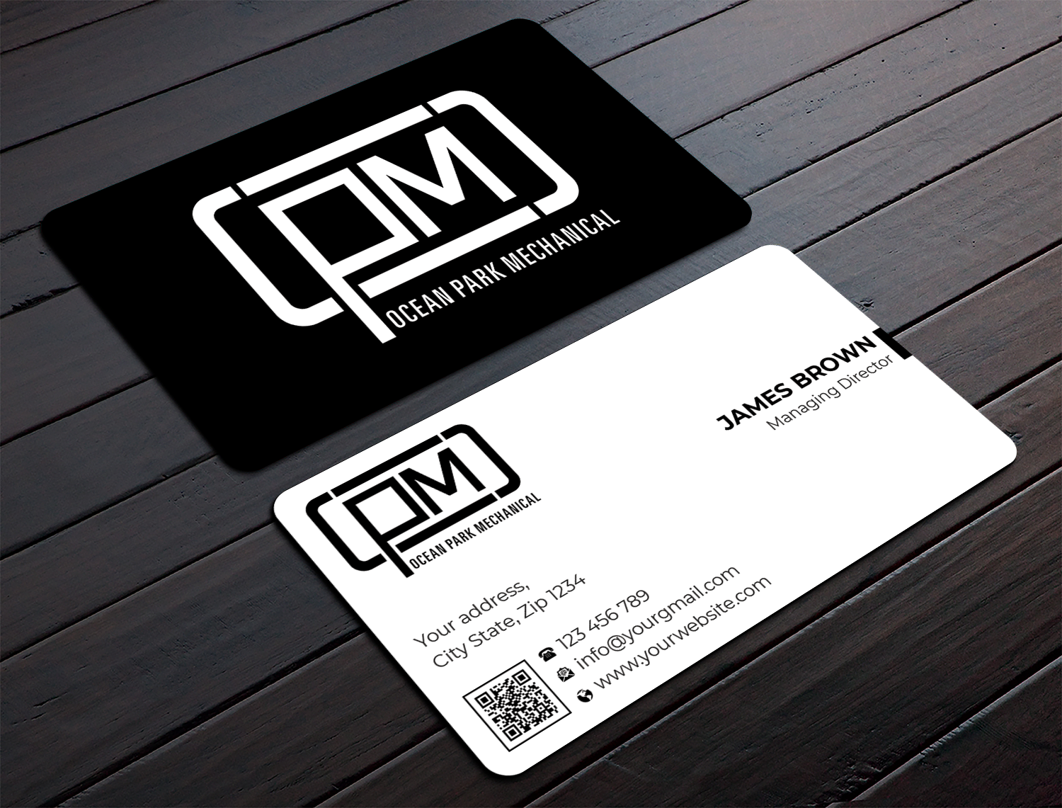 Business Card Design by Expert Bappy for Ocean Park Mechanical | Design #34198678