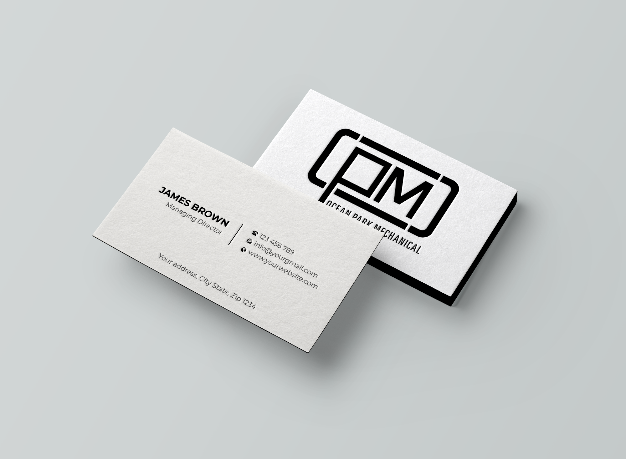 Design de Carte de Visite par Expert Bappy pour Ocean Park Mechanical | Design #34198750