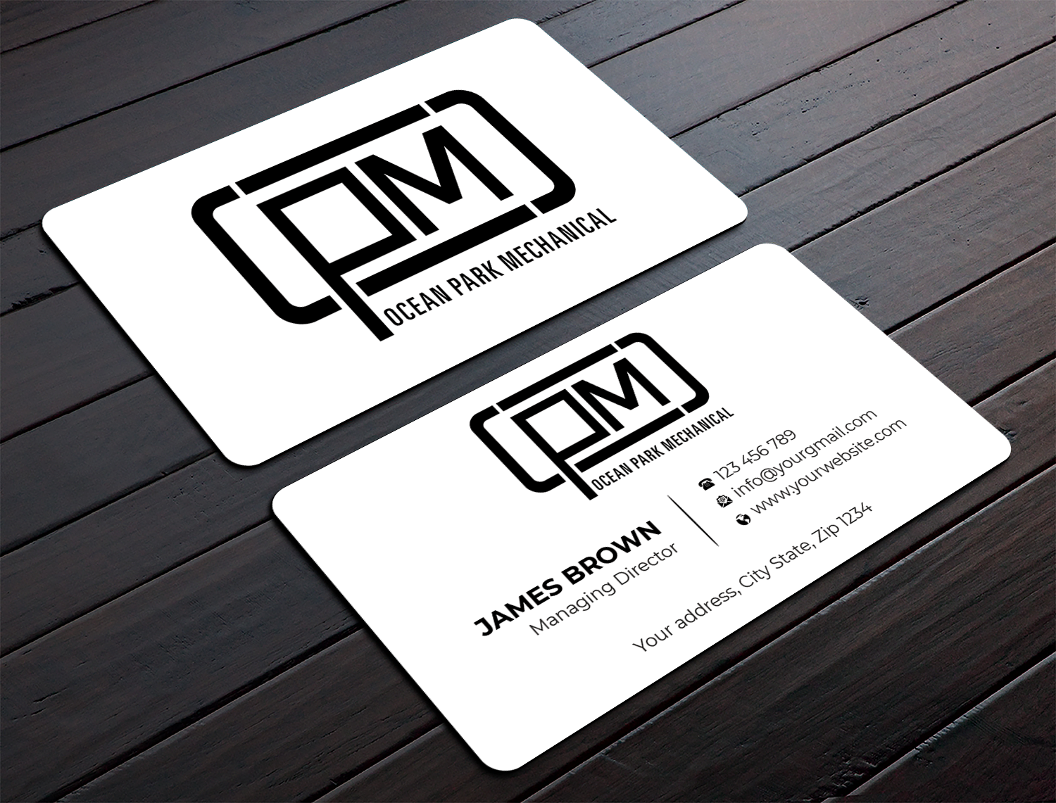 Design de Carte de Visite par Expert Bappy pour Ocean Park Mechanical | Design #34200906