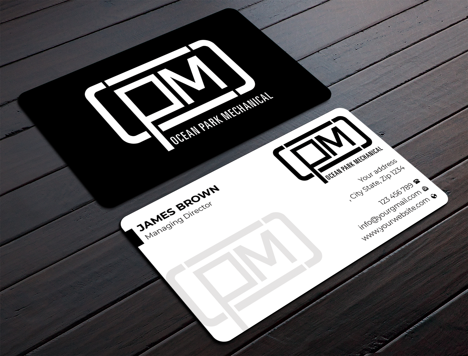 Design de Carte de Visite par Expert Bappy pour Ocean Park Mechanical | Design #34200986