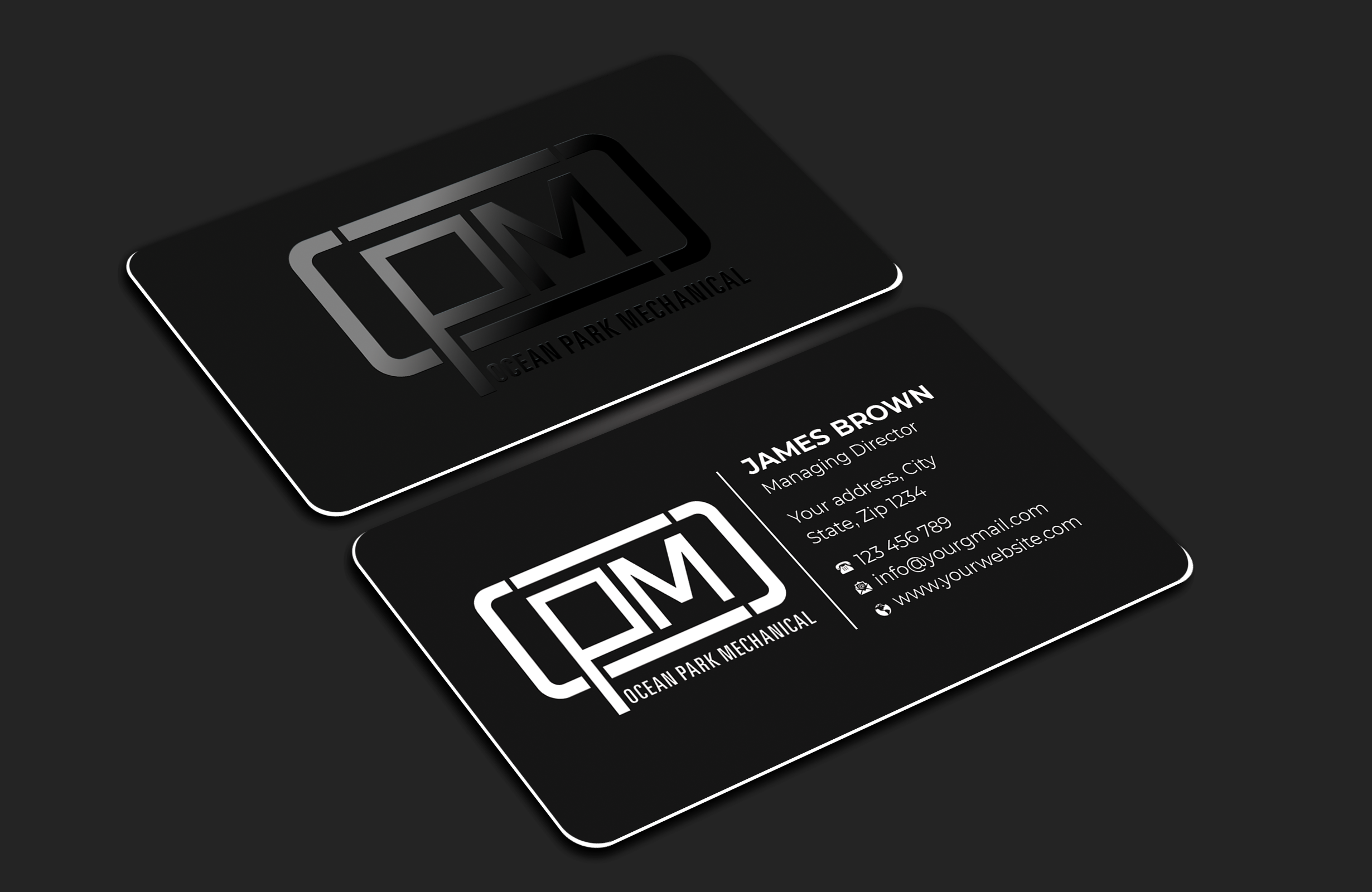 Business Card Design by Expert Bappy for Ocean Park Mechanical | Design #34201061