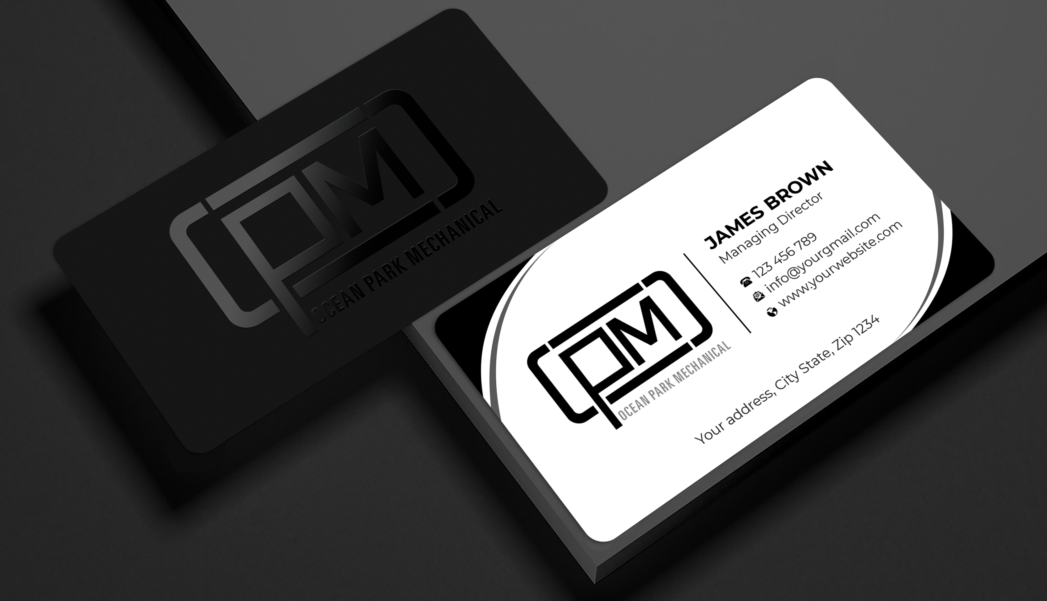 Design de Carte de Visite par Expert Bappy pour Ocean Park Mechanical | Design #34201079