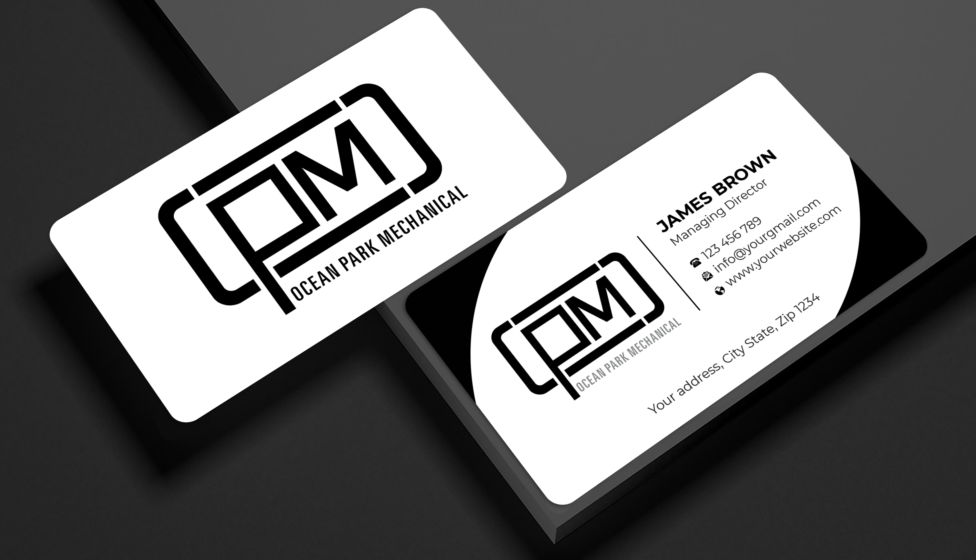 Design de Carte de Visite par Expert Bappy pour Ocean Park Mechanical | Design #34201087