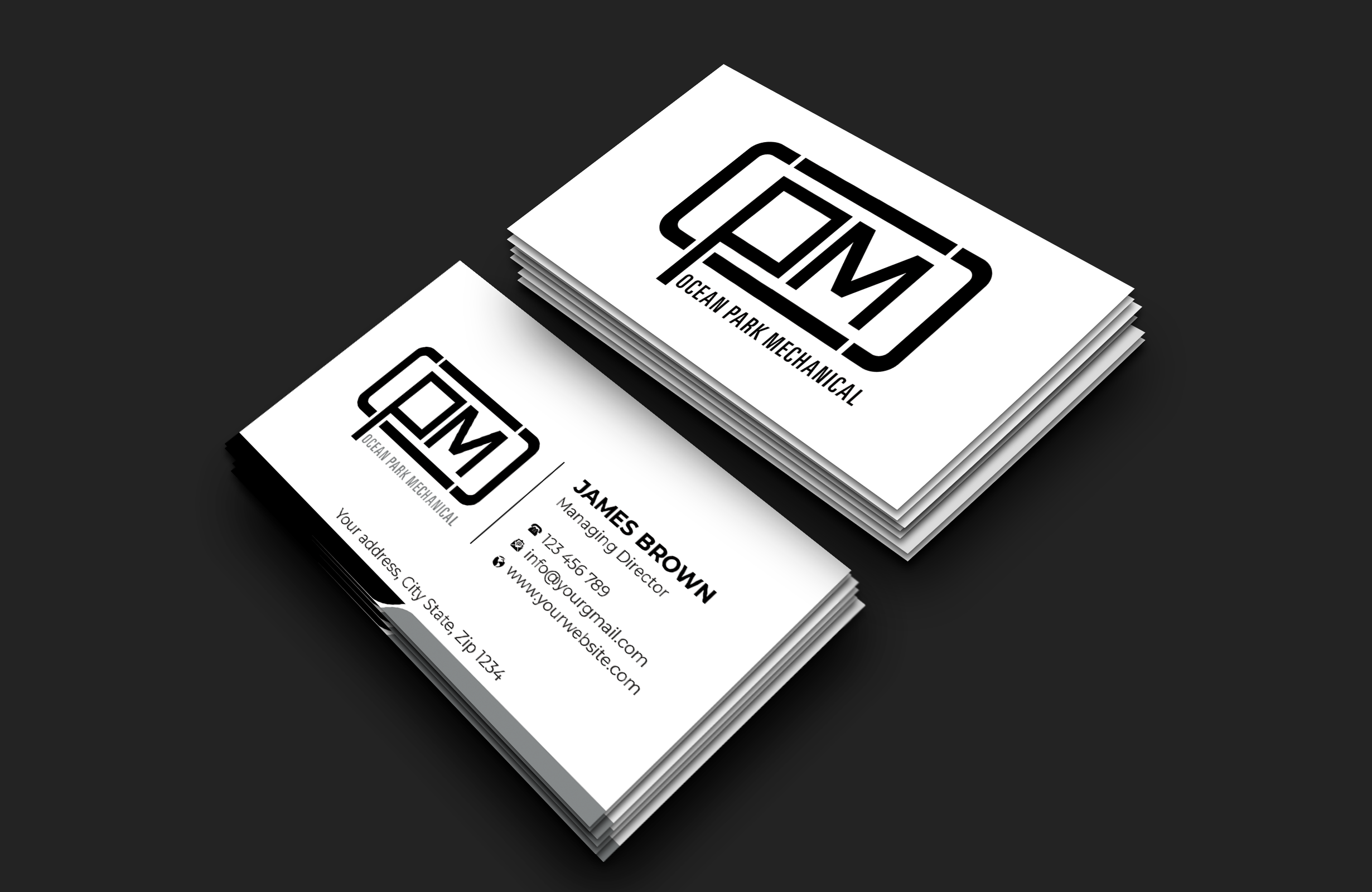 Design de Carte de Visite par Expert Bappy pour Ocean Park Mechanical | Design #34201093