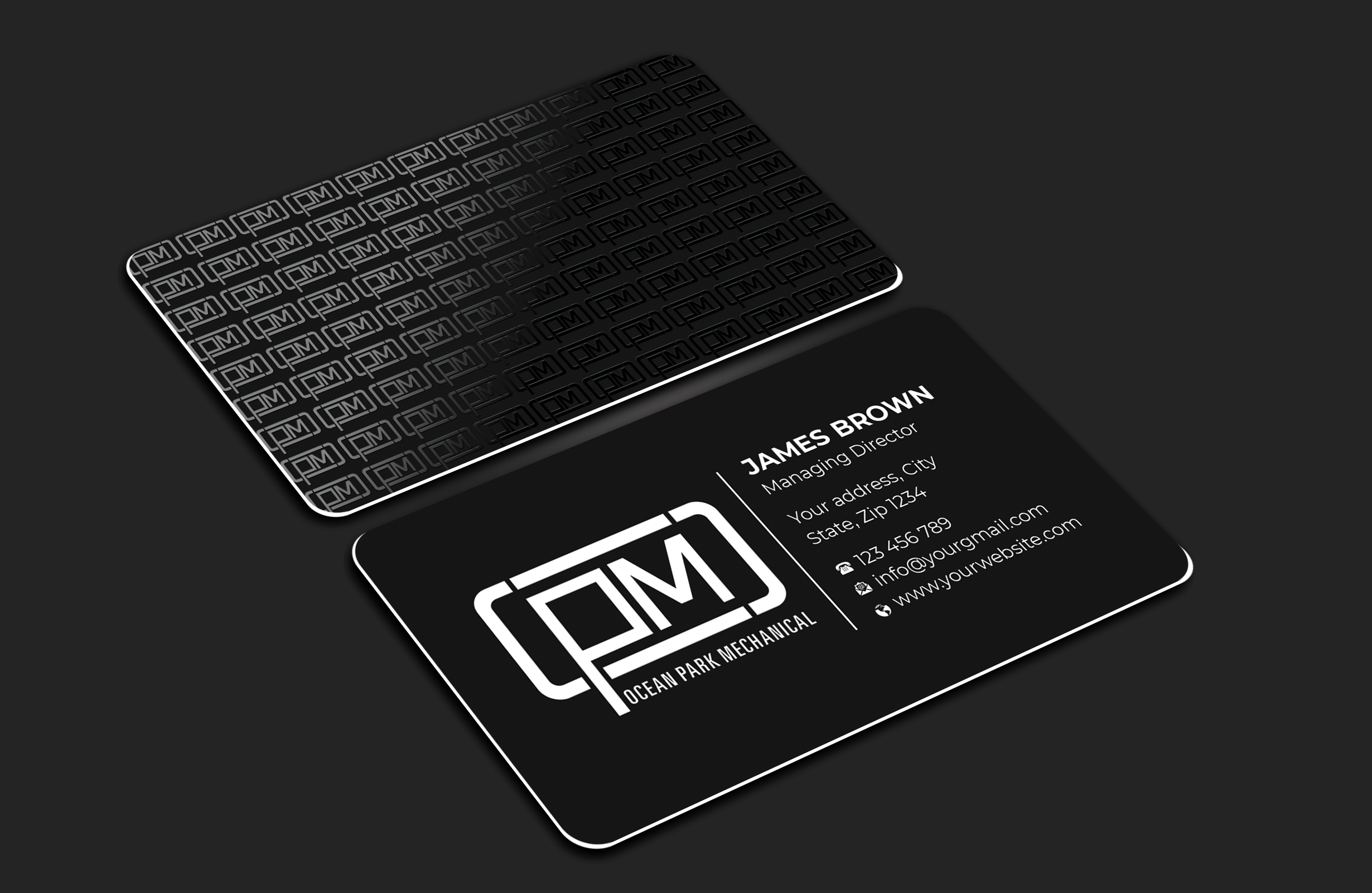 Business Card Design by Expert Bappy for Ocean Park Mechanical | Design #34201344