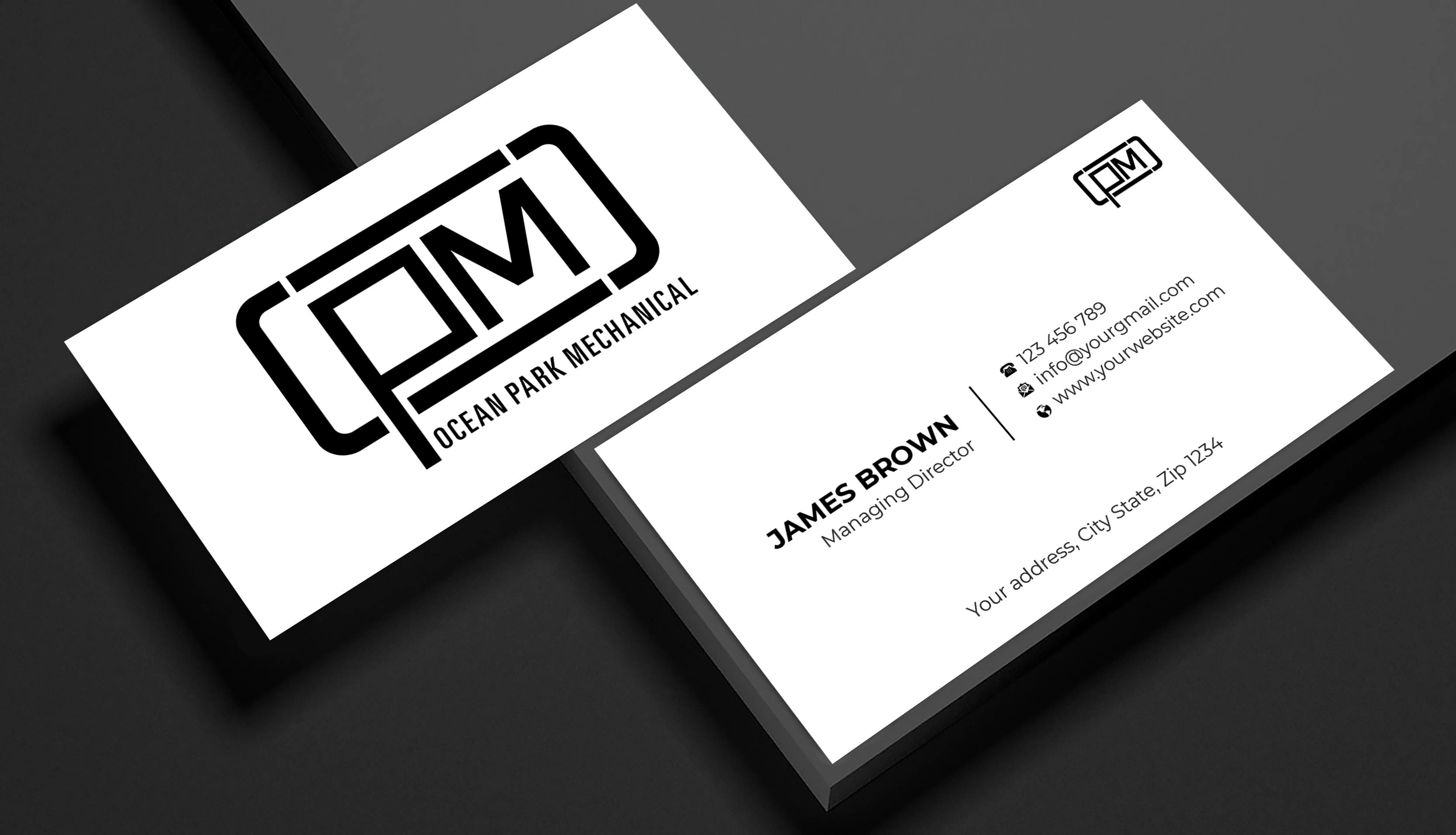 Design de Carte de Visite par Expert Bappy pour Ocean Park Mechanical | Design #34201368
