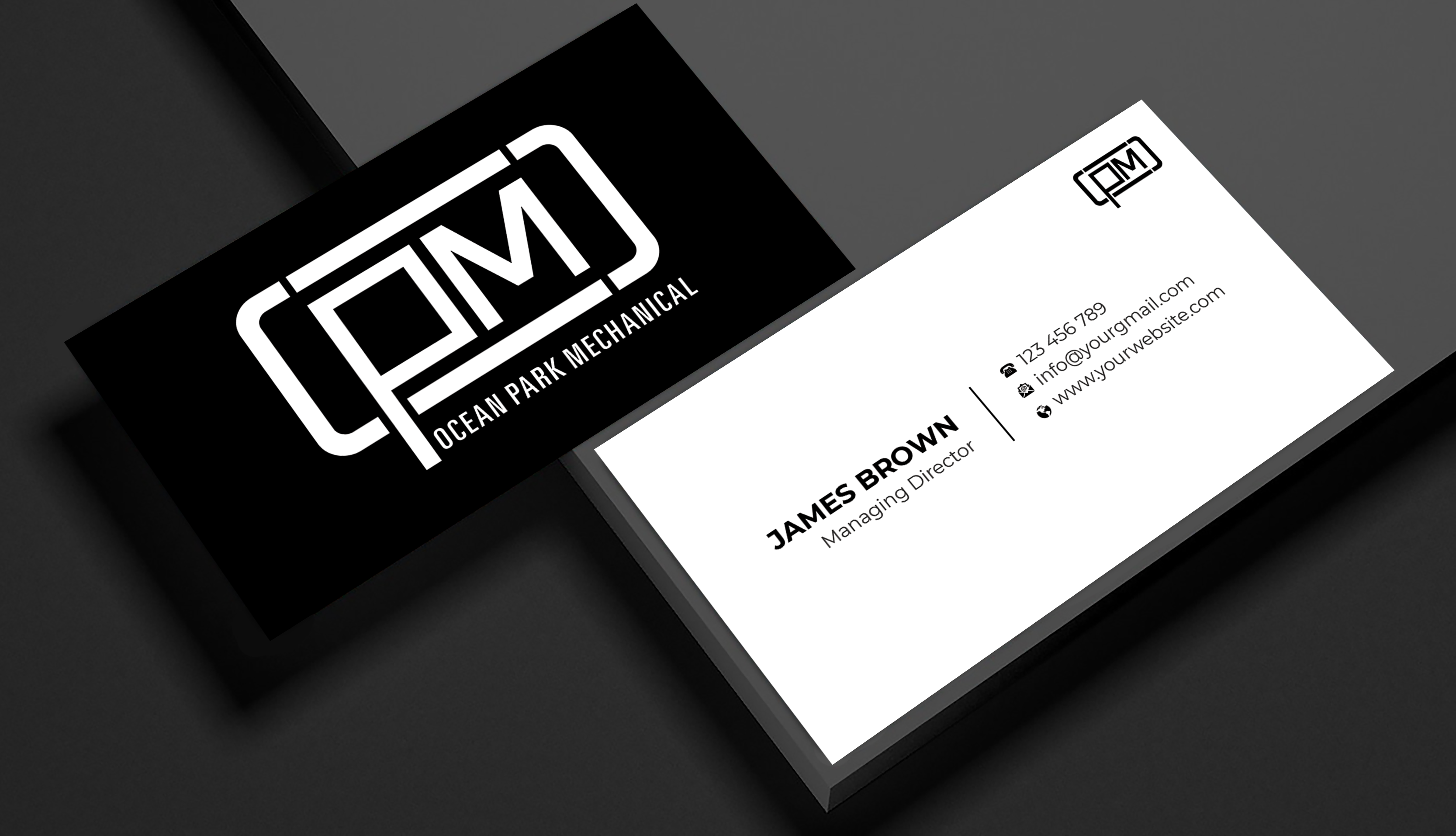 Design de Carte de Visite par Expert Bappy pour Ocean Park Mechanical | Design #34201370