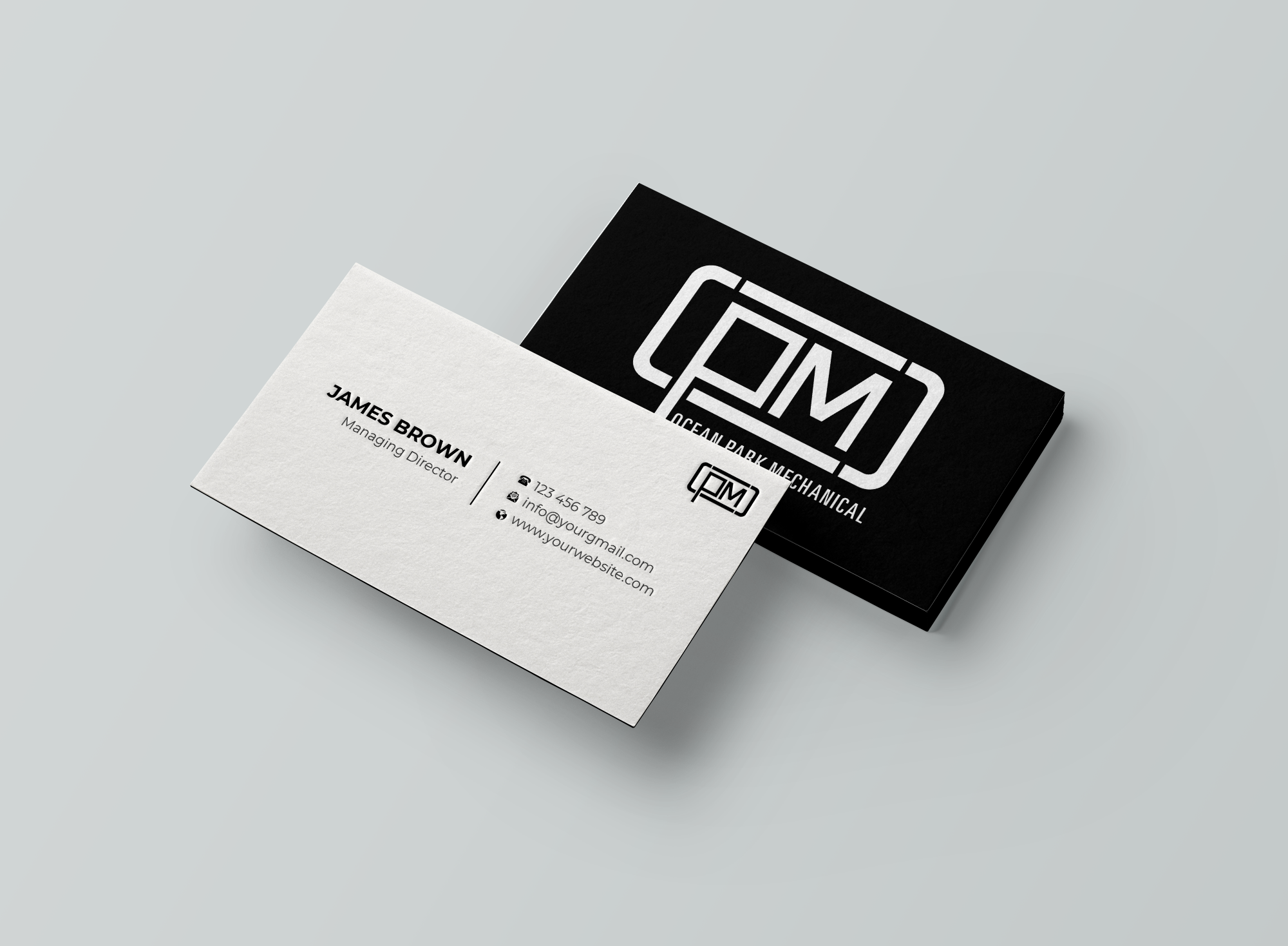 Design de Carte de Visite par Expert Bappy pour Ocean Park Mechanical | Design #34201385