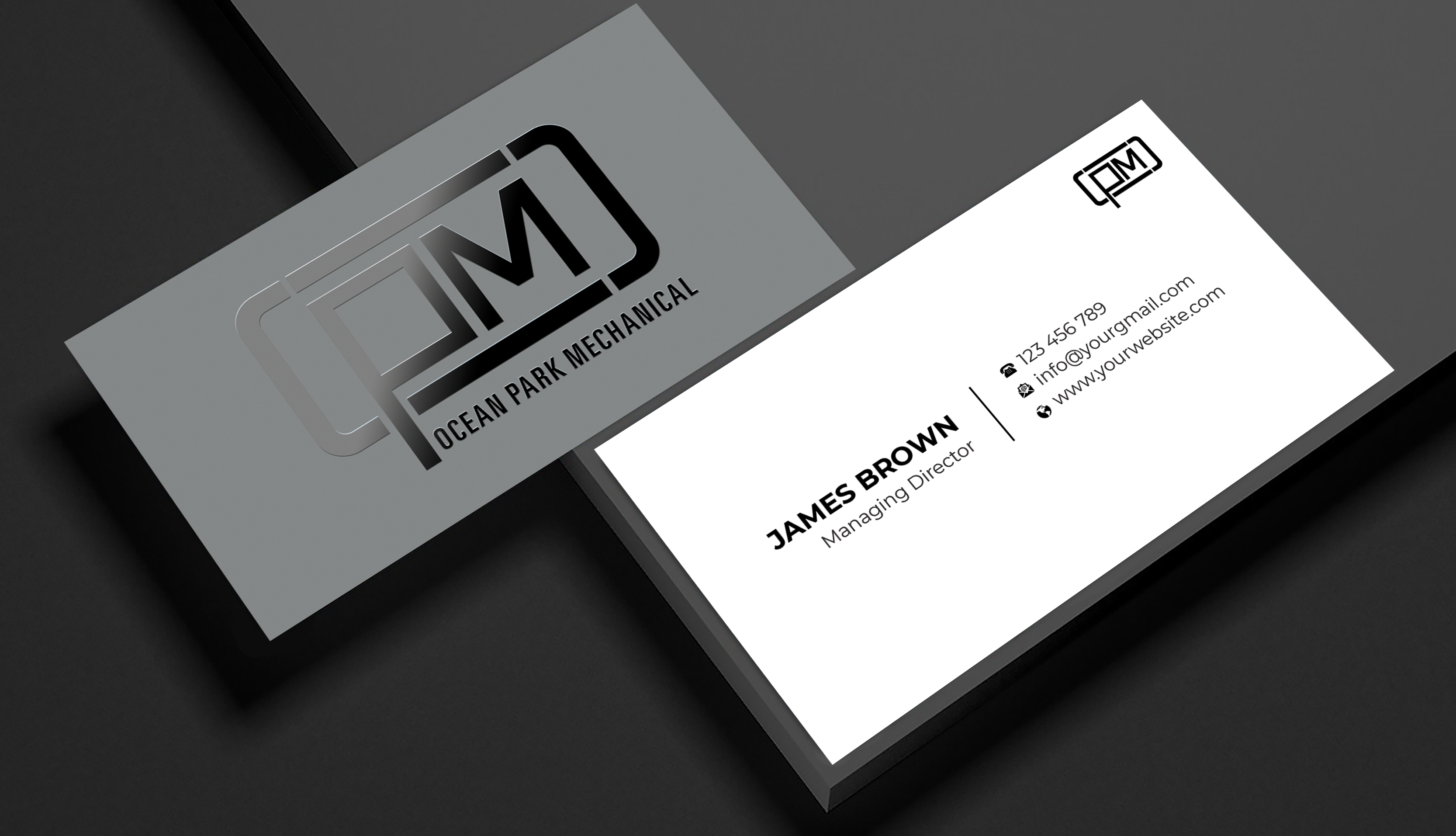 Business Card Design by Expert Bappy for Ocean Park Mechanical | Design #34201516