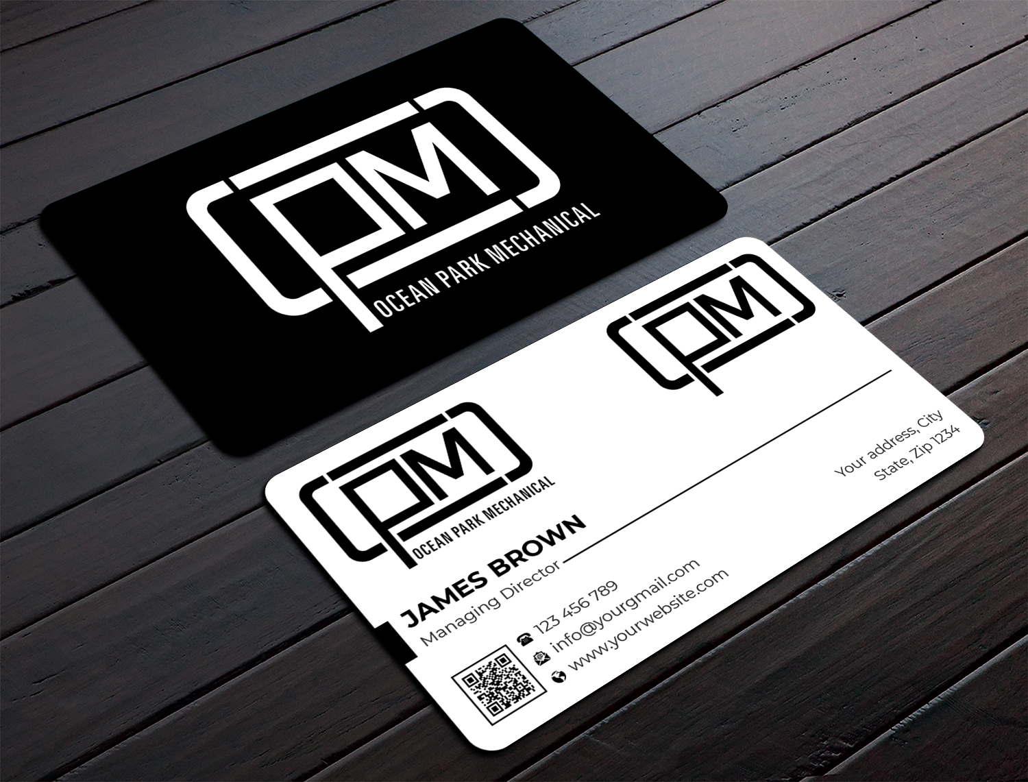 Business Card Design by Expert Bappy for Ocean Park Mechanical | Design #34202389