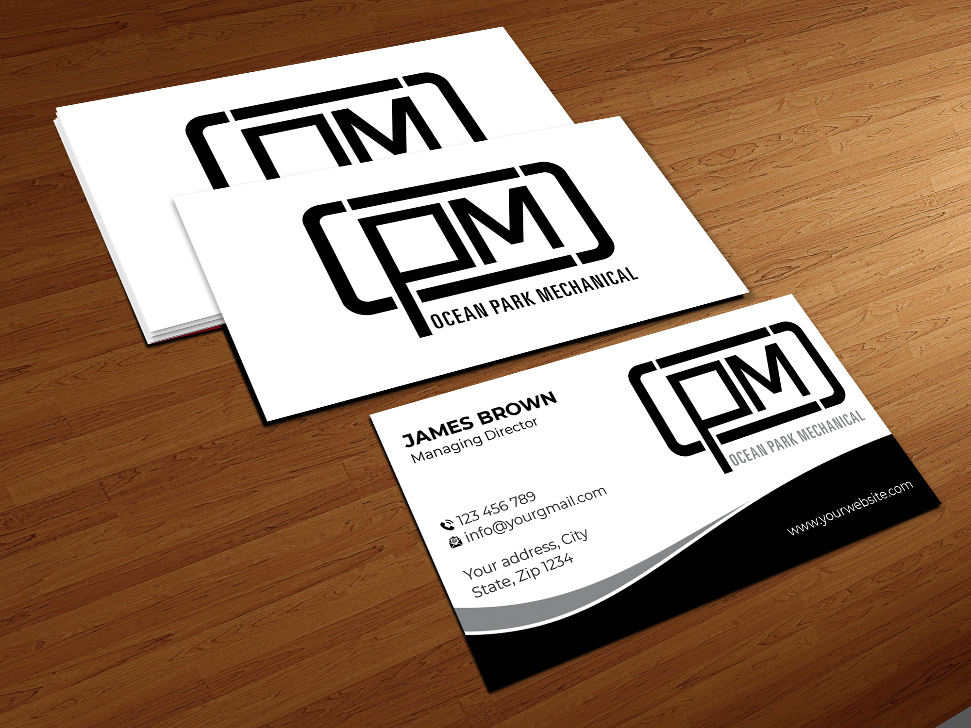 Business Card Design by Expert Bappy for Ocean Park Mechanical | Design #34202634